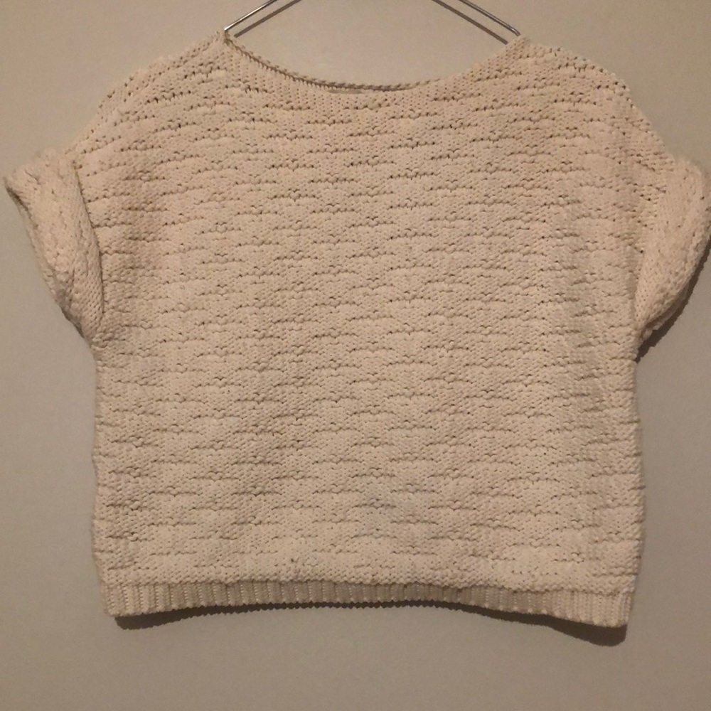 Ann Taylor | LOFT | Cropped Crochet Sweater